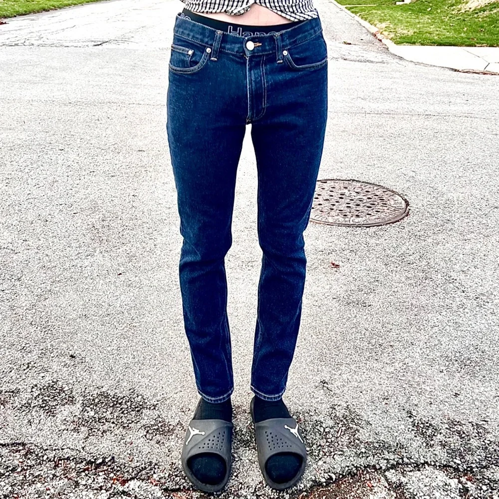 - H&M Sz 31 Slim Coupe Etroite Dark Wash Jeans! EUC!